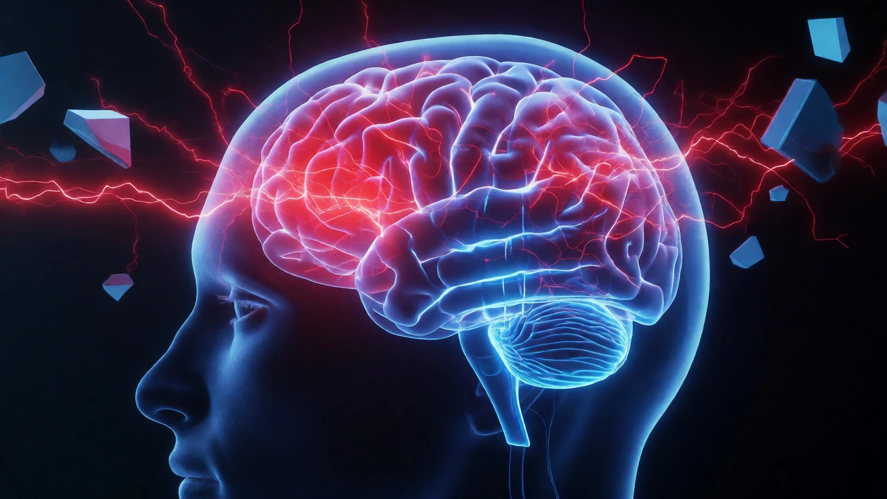 Conceptual visualization of brain sensory conflict during VR use